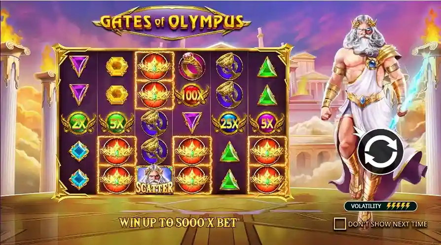Gates of Olympus 1000 Скриншот 2